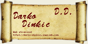 Darko Dinkić vizit kartica